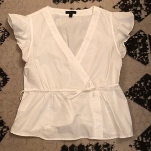 J crew Faux wrap blouse.